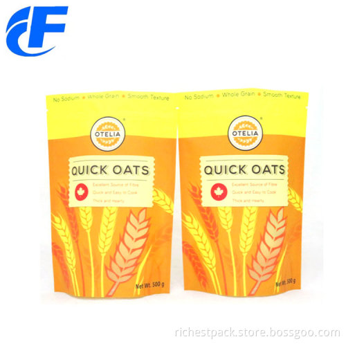 Granola Packaging Zipper Digital Printed Stand Up Pouches